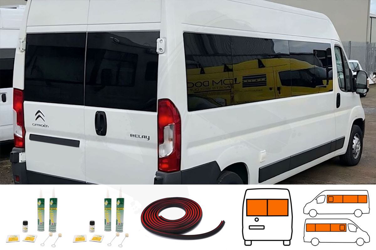 Citroen Relay (LWB L3) Full Set Of Privacy Tinted Windows (Free Fitting