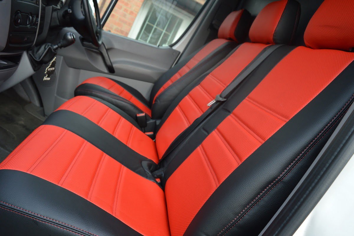 SPECIALLY SHAPED SEAT COVERS FOR VOLKSWAGEN CRAFTER  2011 1+2 